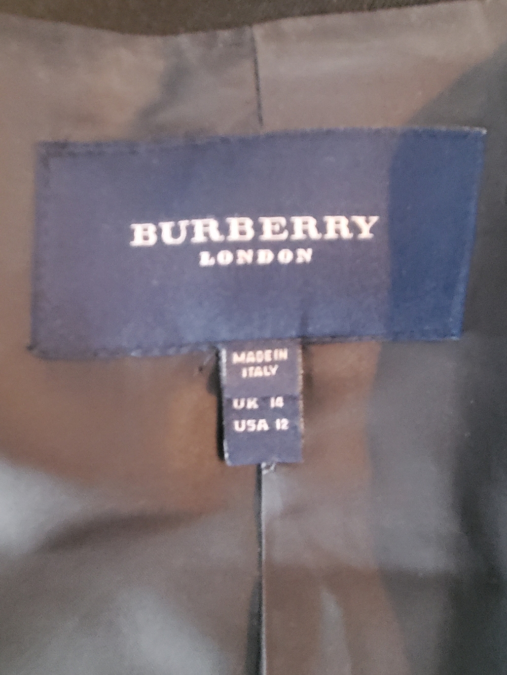 Burberry Black Four-Pocket Blazer Jacket - Picture 2 of 4